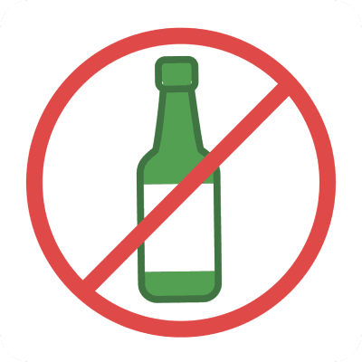 Tidak Mengonsumsi Alkohol
